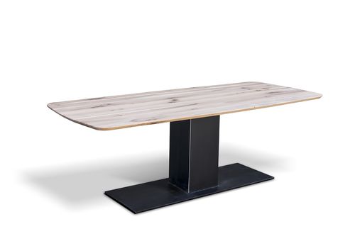 Tavolo contemporaneo - COLOGNE - Ecomatrix SRL - in rovere / con supporto in acciaio / con supporto in acciaio verniciato