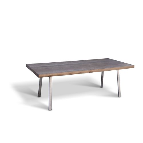 Tavolo contemporaneo - TEDDY - Ecomatrix SRL - in rovere / in legno oliato / con supporto in acciaio
