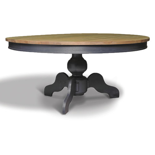 Tavolo in stile - DUBLIN - Ecomatrix SRL - in legno / con supporto in legno / rotondo