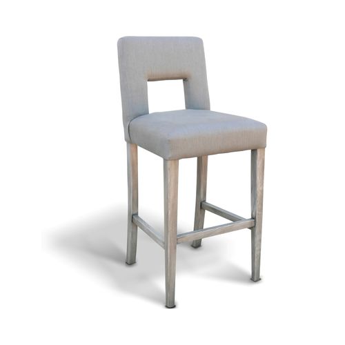 Sedia alta contemporanea - XAVIER - Ecomatrix SRL - da interno / in tessuto / con supporto in faggio