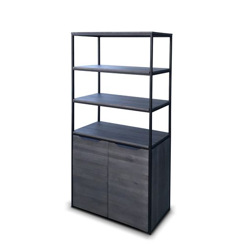 Credenza alta - AACHEN - Ecomatrix SRL - contemporanea / in rovere / in acciaio