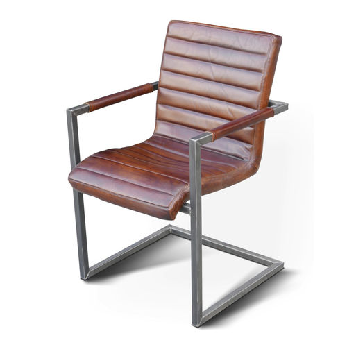 Sedia contemporanea - STRIPE INDUCHAIR - Ecomatrix SRL - da interno / in pelle / con supporto in acciaio