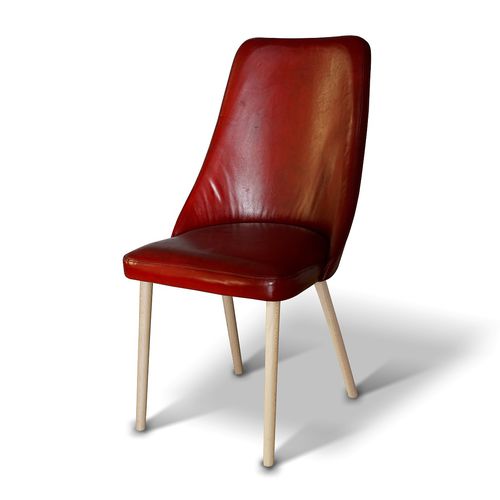 Sedia vintage - CHRISTIAN - Ecomatrix SRL - da interno / in pelle / in rovere