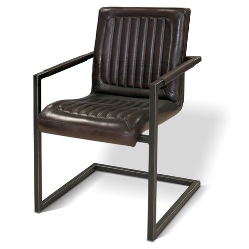Sedia vintage - MUSTANG - Ecomatrix SRL - da interno / in pelle / in legno