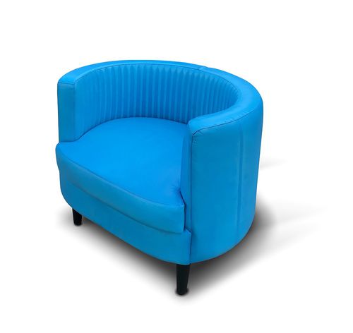 Poltrona vintage - PERLA - Ecomatrix SRL - in pelle / grigia / nera