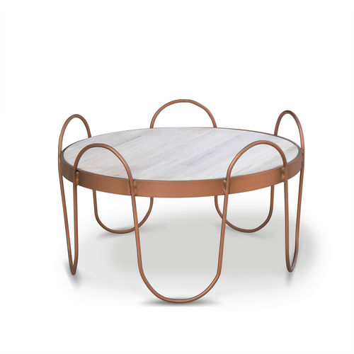 Tavolo in stile rustico - GOLDEN AGE - Ecomatrix SRL - in rovere / con supporto in acciaio / rotondo