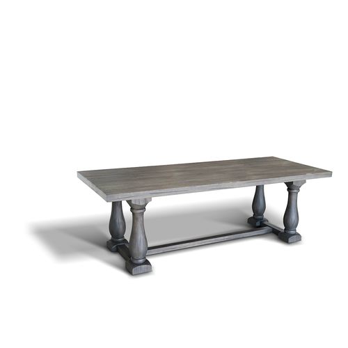 Tavolo in stile rustico - FIRENZE - Ecomatrix SRL - in rovere / con supporto in quercia / rettangolare