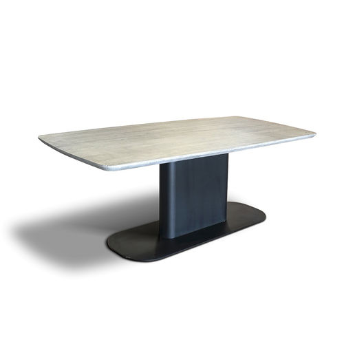 Tavolo contemporaneo - MATTHIAS  - Ecomatrix SRL - in rovere / con supporto in acciaio / con supporto in acciaio verniciato