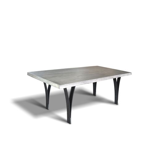 Tavolo contemporaneo - BYRON - Ecomatrix SRL - in rovere / con supporto in acciaio / con supporto in acciaio verniciato