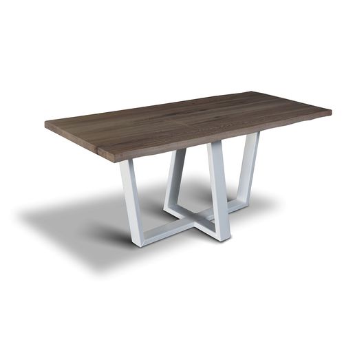 Tavolo contemporaneo - LODGE - Ecomatrix SRL - in rovere / con supporto in acciaio / con supporto in acciaio verniciato