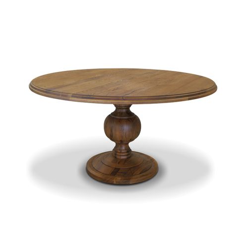 Tavolo classico - VICTORIA - Ecomatrix SRL - in rovere / con supporto in quercia / rotondo