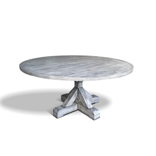 Tavolo classico - CHURCHILL - Ecomatrix SRL - in rovere / con supporto in quercia / rotondo