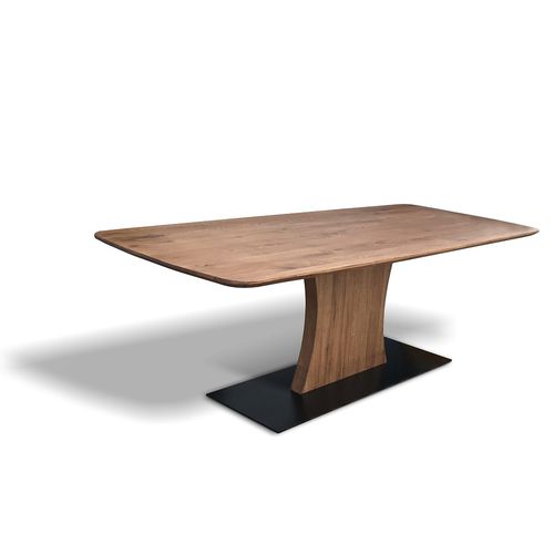Tavolo contemporaneo - TOSCANA - Ecomatrix SRL - in rovere / con supporto in acciaio / con supporto in legno