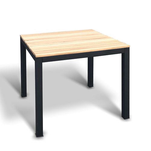 Tavolo contemporaneo - TERRACE - Ecomatrix SRL - in rovere / con supporto in acciaio verniciato / rettangolare