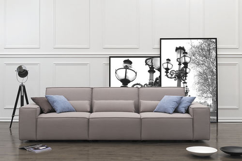 Divano contemporaneo - DIVO - SBA Baldu Kompanija SBA Furniture Company - in tessuto / beige / 3 posti