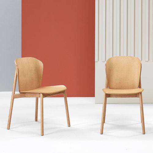 Sedia contemporanea - Finn - SCAB GIARDINO SPA - da interno / in legno / con supporto in legno
