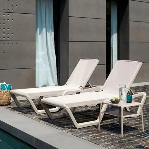 Lettino prendisole contemporaneo - Vela - SCAB GIARDINO SPA - in tessuto / in fibra di vetro / in tecnopolimero