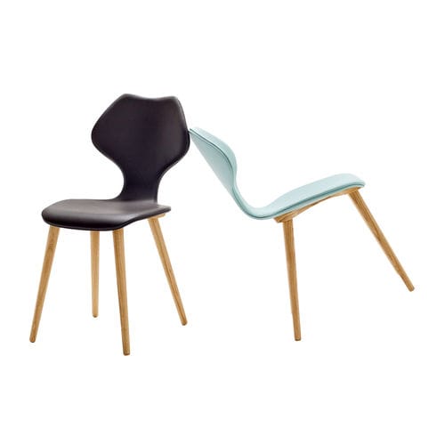 Sedia contemporanea - FRIDA - sixay furniture - da interno / in pelle / in rovere