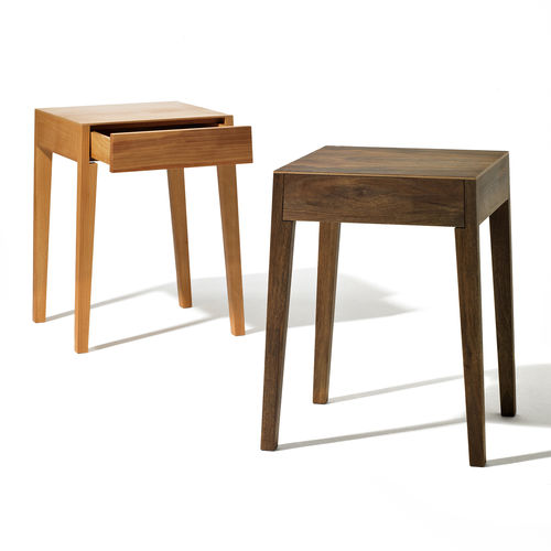 Comodino contemporaneo - THEO - sixay furniture - in rovere / in noce / in legno massiccio