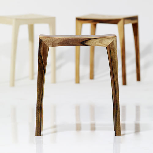 Sgabello design - OTTO2 - sixay furniture - in legno / in pelle / in linoleum