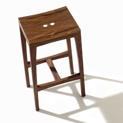 Sgabello da bar contemporaneo - OTTO BAR - sixay furniture - in pelle / in legno / in feltro