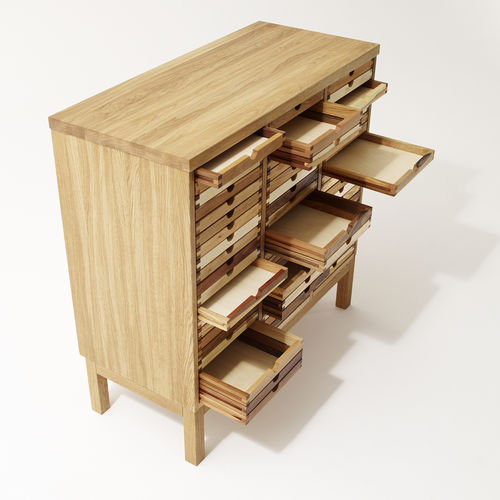 Cassettiera contemporanea - SIXTEMATIC  - sixay furniture - in rovere / in noce / in frassino