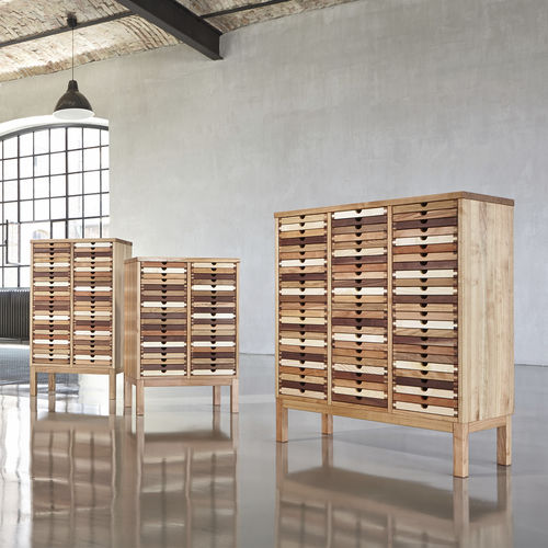 Cassettone alto - SIXTEMATIC HOCH - sixay furniture - contemporaneo / in rovere / in noce
