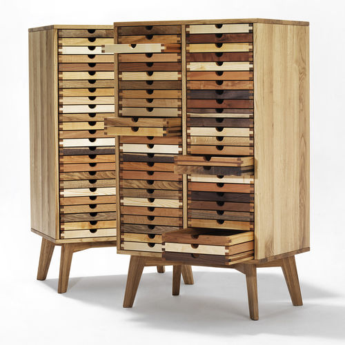 Cassettiera contemporanea - SIXTEMATIC2 - sixay furniture - in rovere / in noce / in frassino