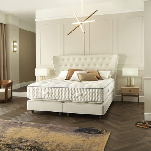 Materasso matrimoniale - EXCELSIOR 40,000 - HARRISON SPINKS - a molle / bianco