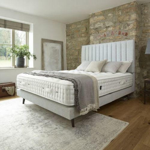 Materasso matrimoniale - Lotus 20,750 - HARRISON SPINKS - a molle insacchettate / in viscosa / bianco