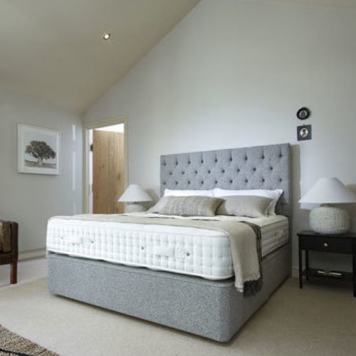 Materasso matrimoniale - Jasmine 9,500 - HARRISON SPINKS - a molle insacchettate / in viscosa / bianco