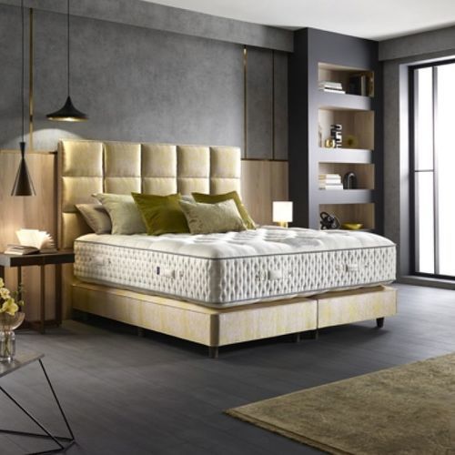 Materasso matrimoniale - VICTOR 43 000 - HARRISON SPINKS - a molle / bianco / in cotone