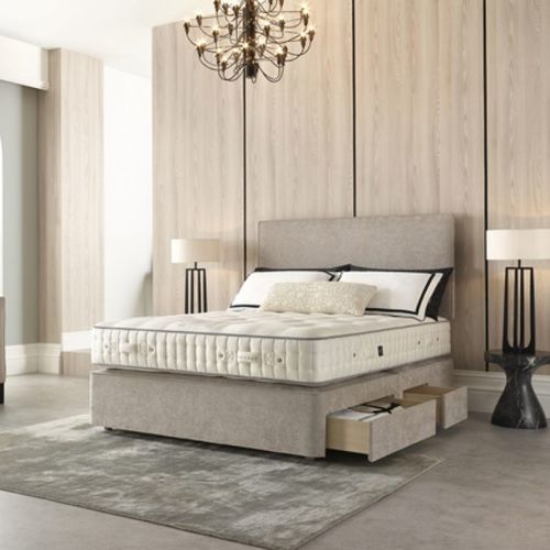 Materasso matrimoniale - LEGATUS 9 000 - HARRISON SPINKS - a molle / bianco / in cotone