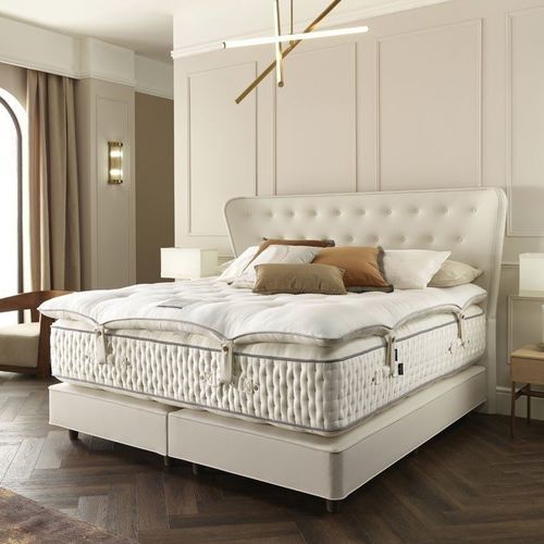 Materasso matrimoniale - LUXURY ENHANCER 12 000 - HARRISON SPINKS - a molle / bianco / in cotone