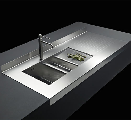 Piano di lavoro in acciaio - SCRATCHPROOF - STEEL TIME SRL - da cucina