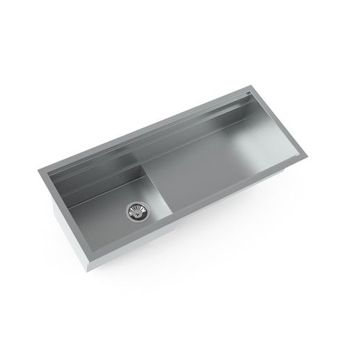 Lavello a 1 vasca - NEWORK L1100 P - STEEL TIME SRL - con gocciolatoio / in acciaio inossidabile / da incasso