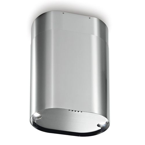 Cappa a muro - CAPPA OVALE ISOLA INOX O BIANCO OPACO - STEEL TIME SRL - a isola / con illuminazione integrata / design originale
