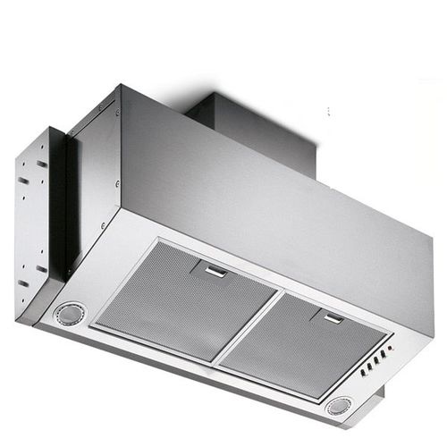 Cappa a muro - INTERNO PENSILE - STEEL TIME SRL - con illuminazione integrata