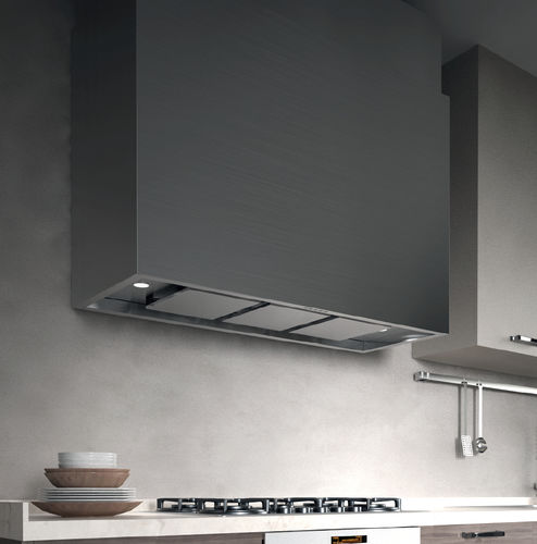 Cappa a muro - CAPPA ATTIVA PARETE INOX BIANCO OPACO - STEEL TIME SRL - con illuminazione integrata