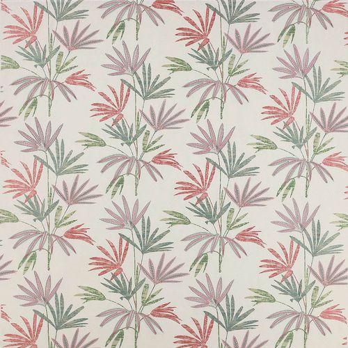 Tessuto da tappezzeria - BAMBOO PALM  - Jane Churchill - per tende / a fiori / in poliestere