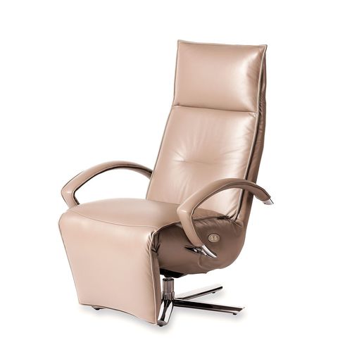 Poltrona relax contemporanea - Dante - STRÄSSLE Switzerland AG - in pelle / con poggiapiedi / reclinabile