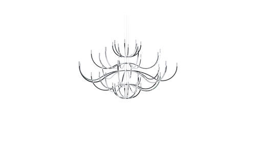 Lampadario contemporaneo - DYNASTY - NEMO - in cromo / in alluminio / a candelabro