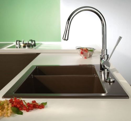 Lavello a 2 vasche - Mera 60 - systemceram GmbH & Co. KG - senza gocciolatoio / in ceramica / da incasso