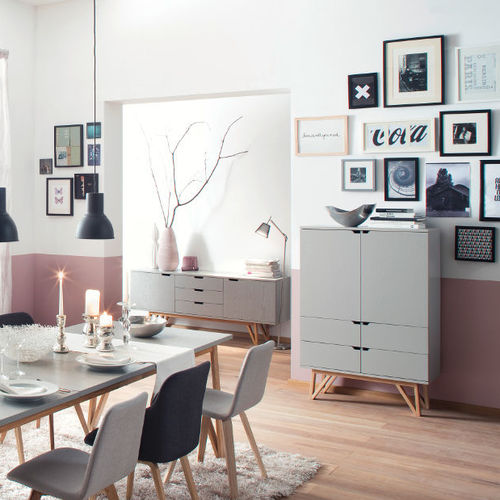 Credenza alta - CROSS : 6976 - Tenzo AB - design scandinavo / in rovere / in legno tinto