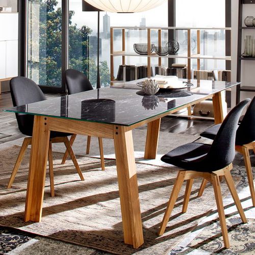 Tavolo da pranzo contemporaneo - D-BAR - Tenzo AB - in rovere / in vetro / in laminato