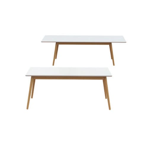 Tavolo design scandinavo - DOT : 1682 - Tenzo AB - in rovere / rettangolare / allungabile