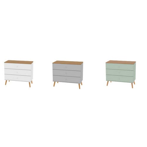 Cassettone contemporaneo - DOT : 1653 - Tenzo AB - in rovere / non specificato / bianco