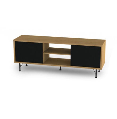 Mobile porta TV contemporaneo - FLOW : 2860 - Tenzo AB - in rovere / in acciaio / in melaminico