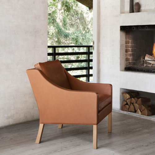 Poltrona contemporanea - 2207 - Fredericia Furniture - in tessuto / in pelle / in rovere