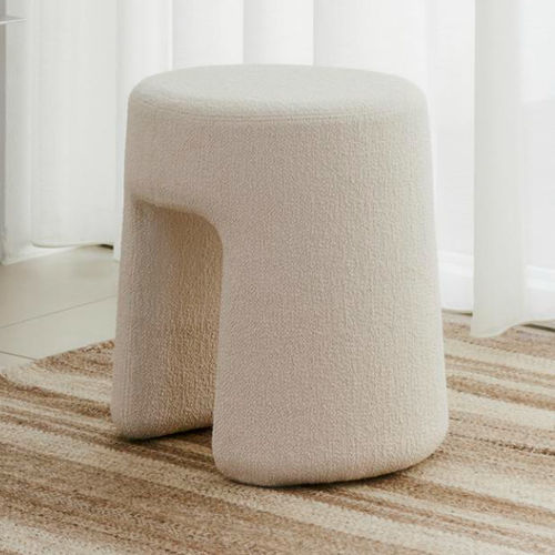 Pouf contemporaneo - SEQUOIA - Fredericia Furniture - in lana / in pelle di pecora / tondo